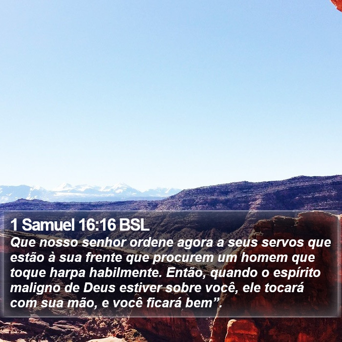 1 Samuel 16:16 BSL Bible Study