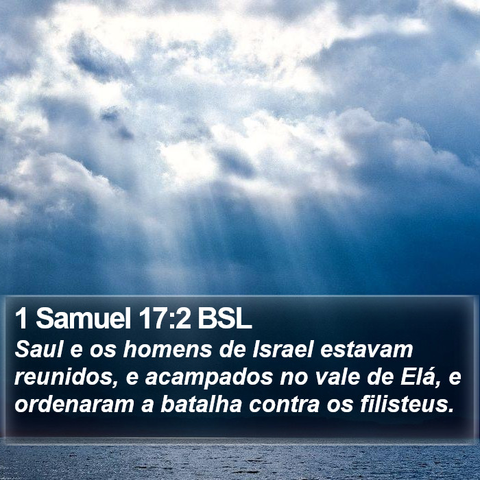1 Samuel 17:2 BSL Bible Study
