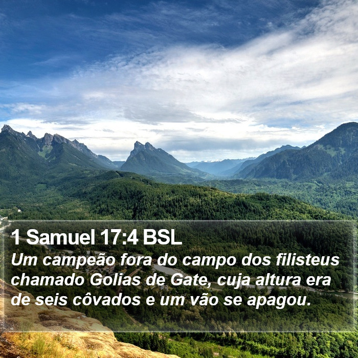 1 Samuel 17:4 BSL Bible Study