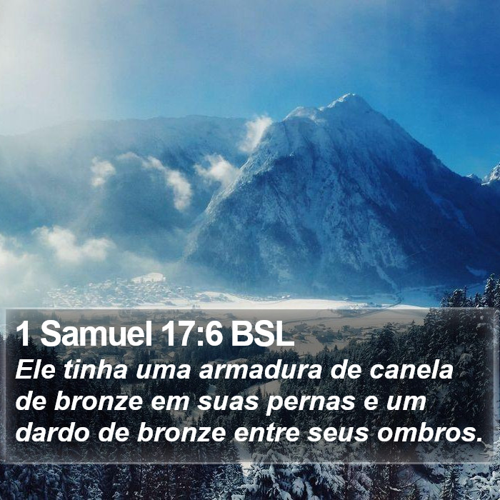 1 Samuel 17:6 BSL Bible Study