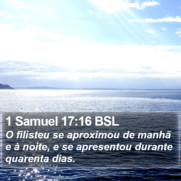 1 Samuel 17:16 BSL Bible Study