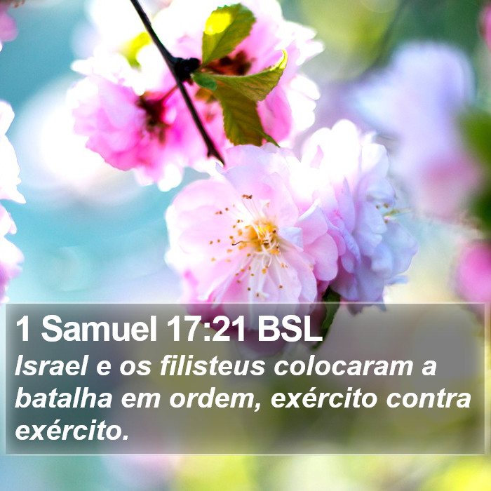 1 Samuel 17:21 BSL Bible Study