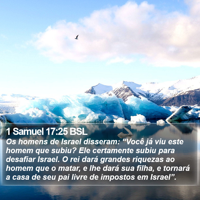 1 Samuel 17:25 BSL Bible Study