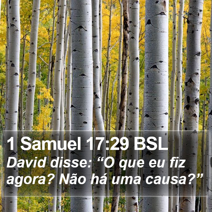 1 Samuel 17:29 BSL Bible Study