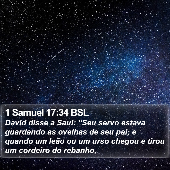 1 Samuel 17:34 BSL Bible Study