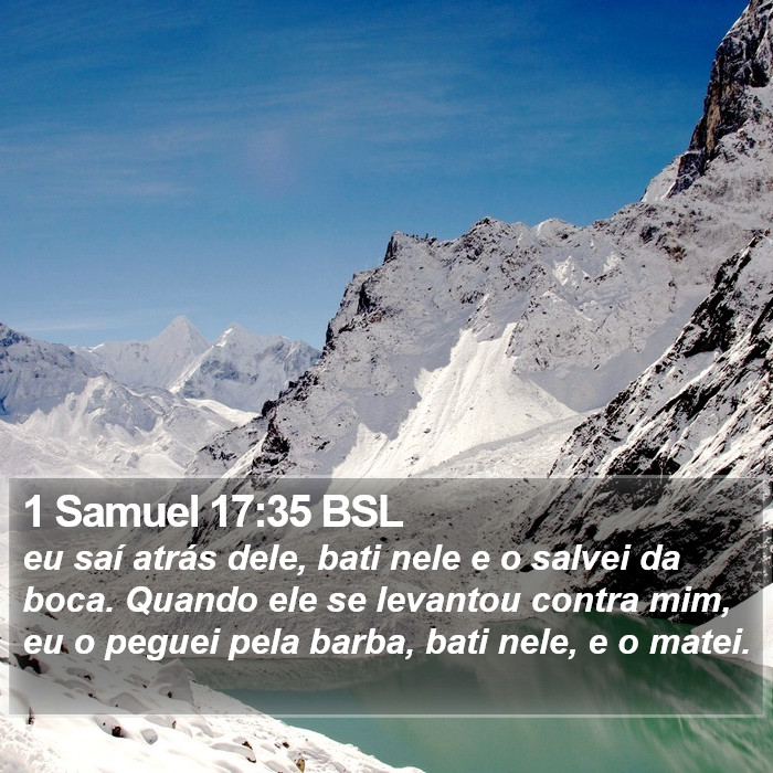 1 Samuel 17:35 BSL Bible Study