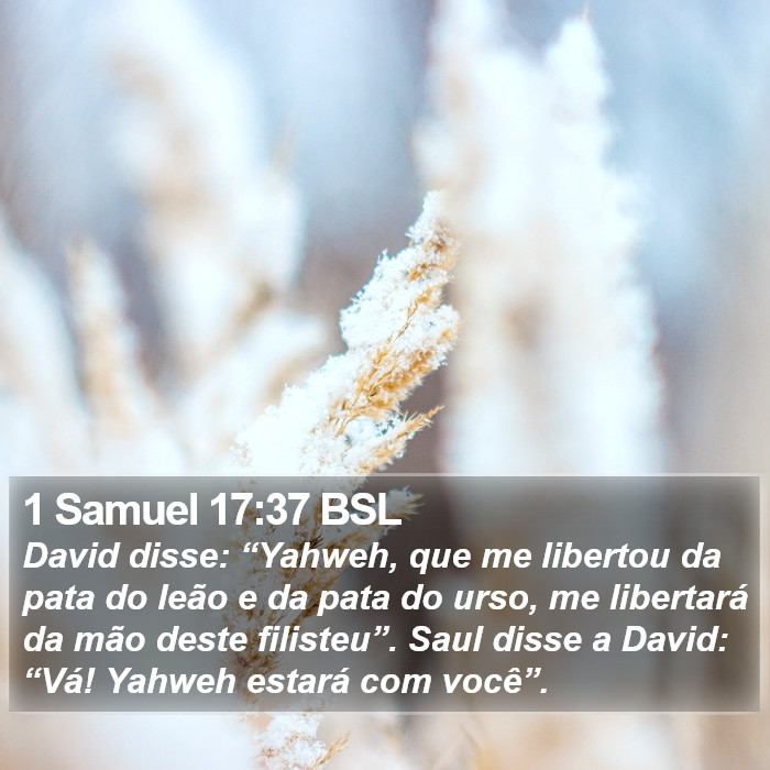 1 Samuel 17:37 BSL Bible Study