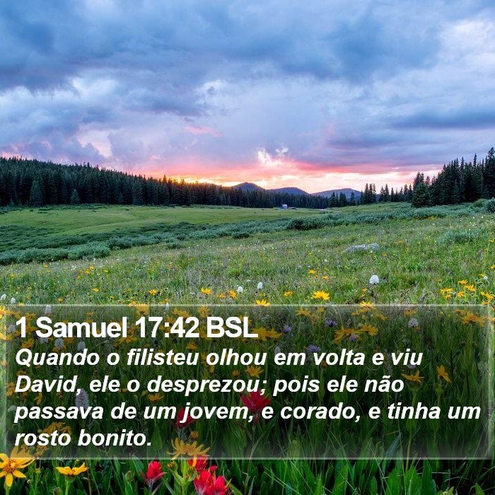 1 Samuel 17:42 BSL Bible Study
