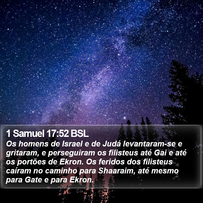 1 Samuel 17:52 BSL Bible Study