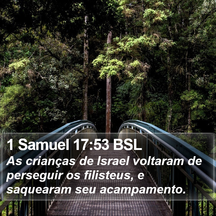 1 Samuel 17:53 BSL Bible Study
