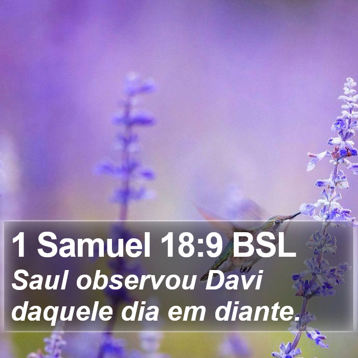 1 Samuel 18:9 BSL Bible Study