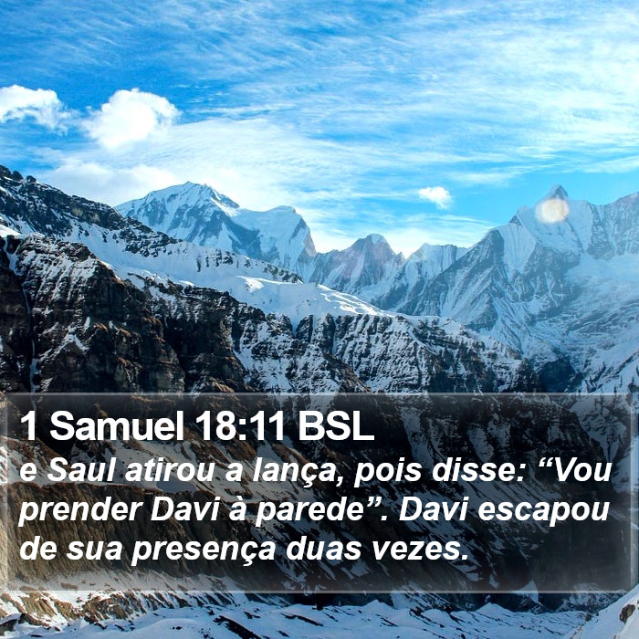 1 Samuel 18:11 BSL Bible Study