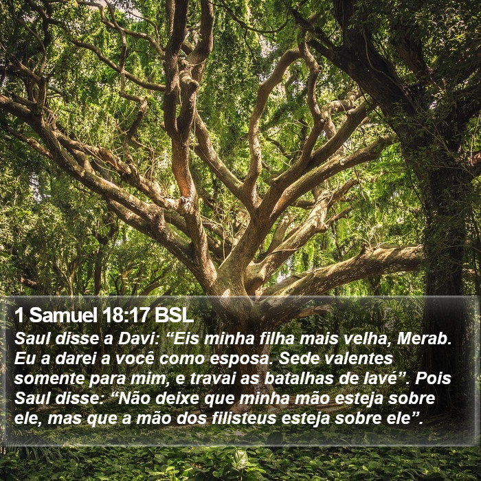 1 Samuel 18:17 BSL Bible Study
