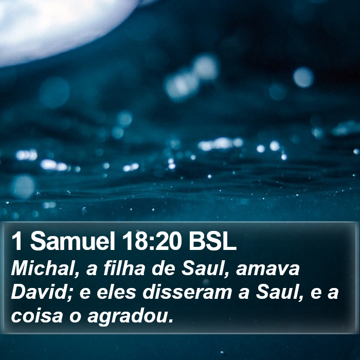 1 Samuel 18:20 BSL Bible Study