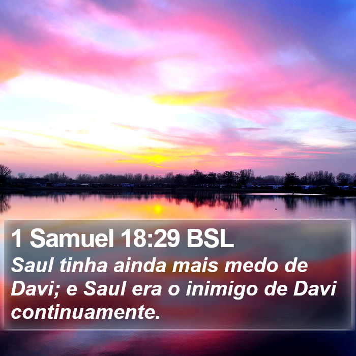 1 Samuel 18:29 BSL Bible Study