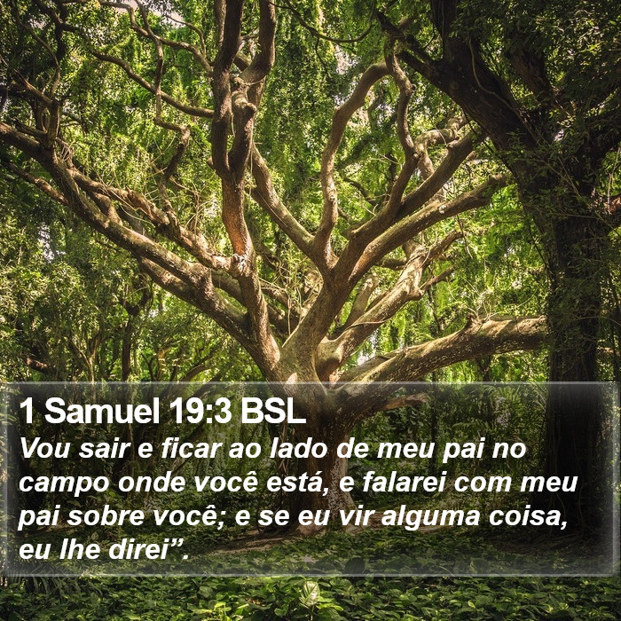1 Samuel 19:3 BSL Bible Study
