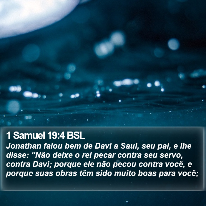 1 Samuel 19:4 BSL Bible Study