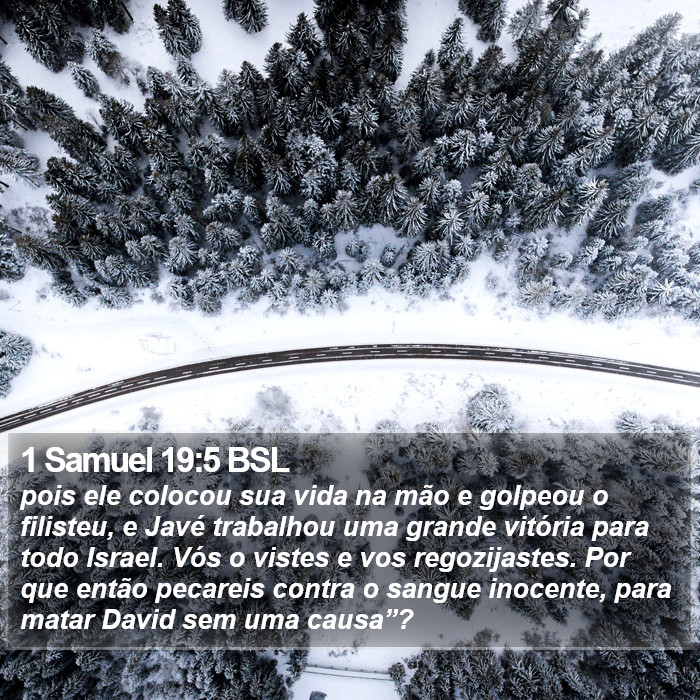 1 Samuel 19:5 BSL Bible Study