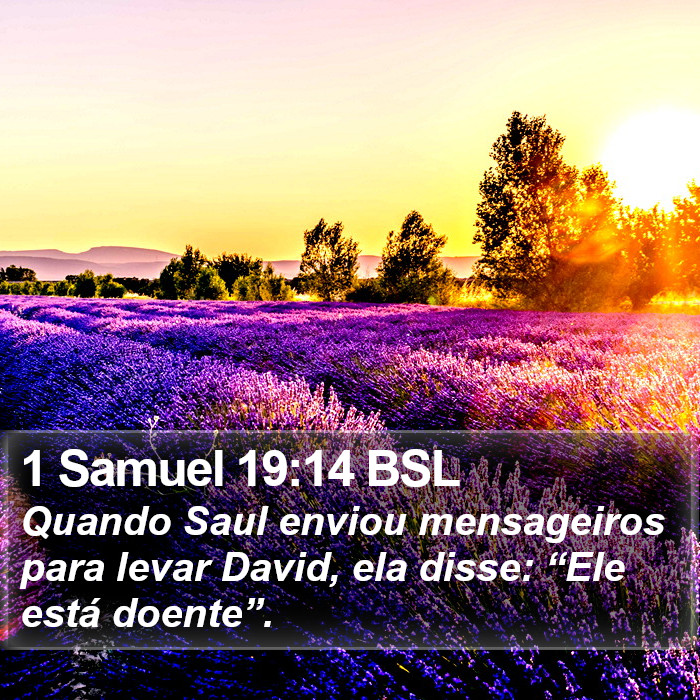 1 Samuel 19:14 BSL Bible Study
