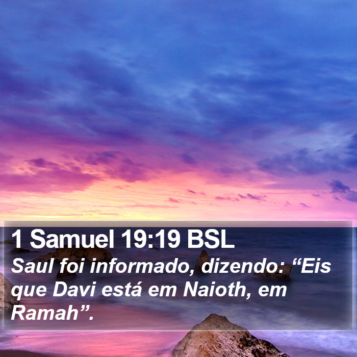 1 Samuel 19:19 BSL Bible Study