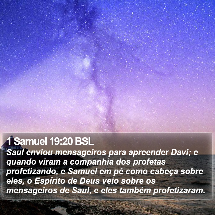 1 Samuel 19:20 BSL Bible Study