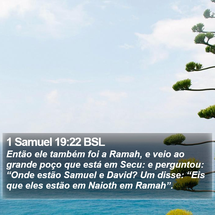1 Samuel 19:22 BSL Bible Study