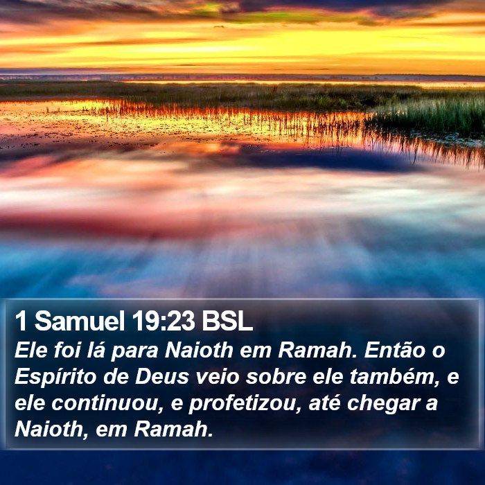 1 Samuel 19:23 BSL Bible Study