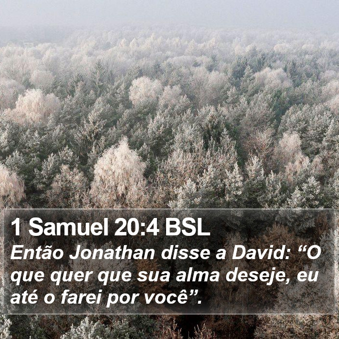 1 Samuel 20:4 BSL Bible Study