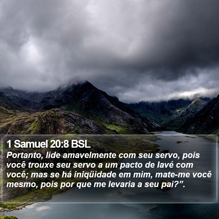 1 Samuel 20:8 BSL Bible Study