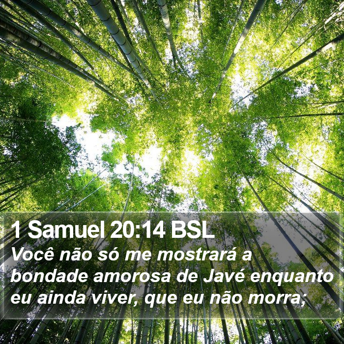 1 Samuel 20:14 BSL Bible Study