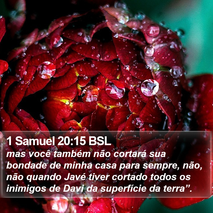 1 Samuel 20:15 BSL Bible Study