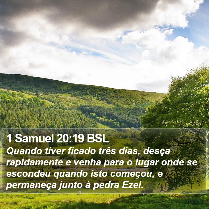 1 Samuel 20:19 BSL Bible Study