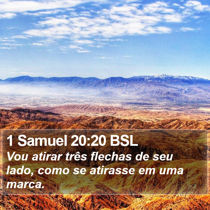 1 Samuel 20:20 BSL Bible Study