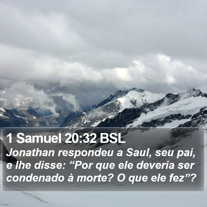 1 Samuel 20:32 BSL Bible Study