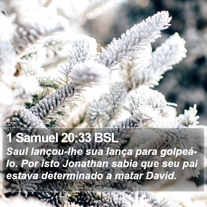 1 Samuel 20:33 BSL Bible Study