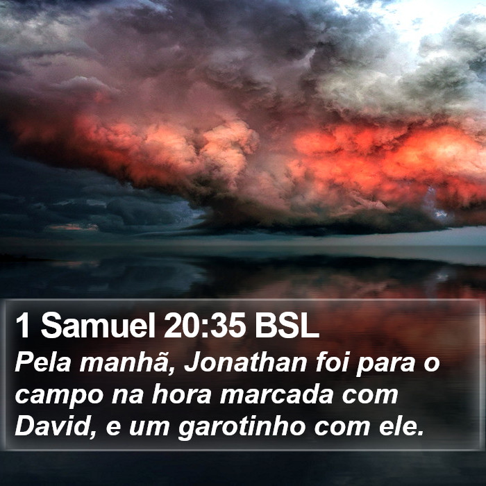 1 Samuel 20:35 BSL Bible Study