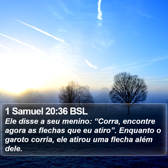 1 Samuel 20:36 BSL Bible Study