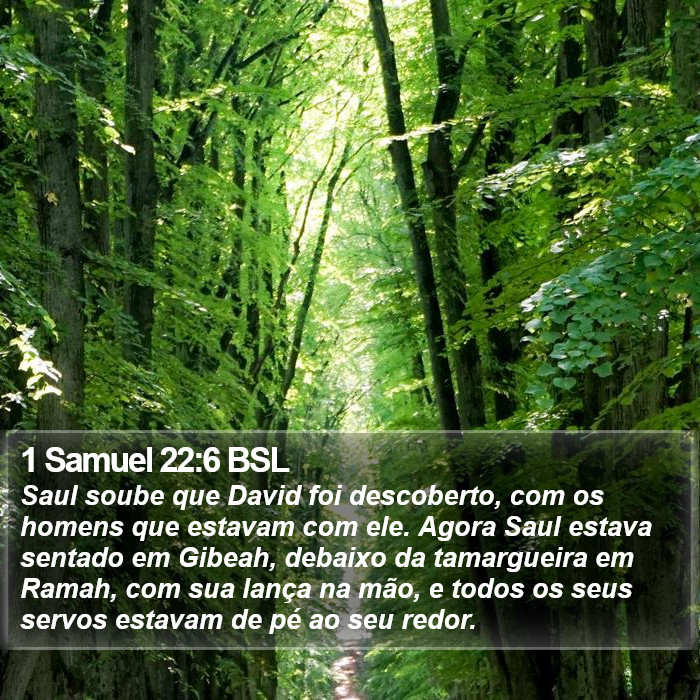 1 Samuel 22:6 BSL Bible Study