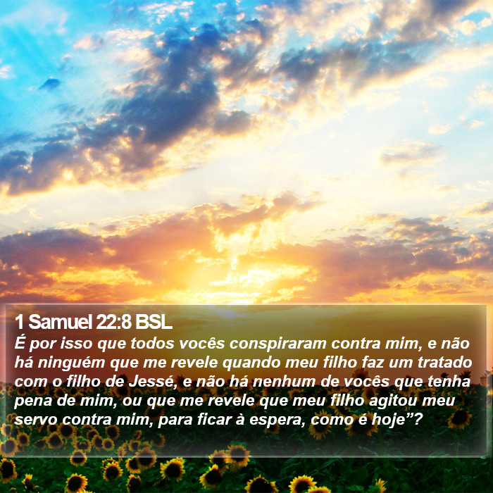 1 Samuel 22:8 BSL Bible Study