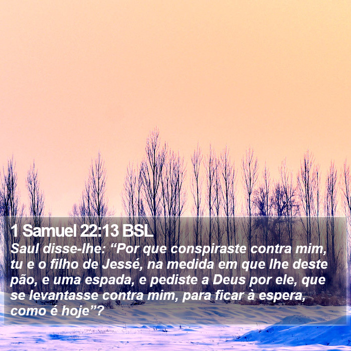 1 Samuel 22:13 BSL Bible Study