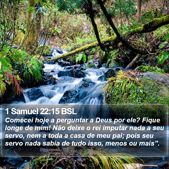 1 Samuel 22:15 BSL Bible Study