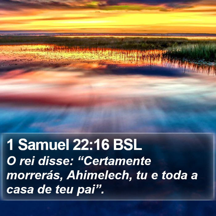 1 Samuel 22:16 BSL Bible Study