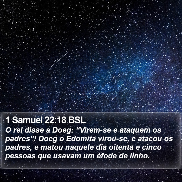 1 Samuel 22:18 BSL Bible Study