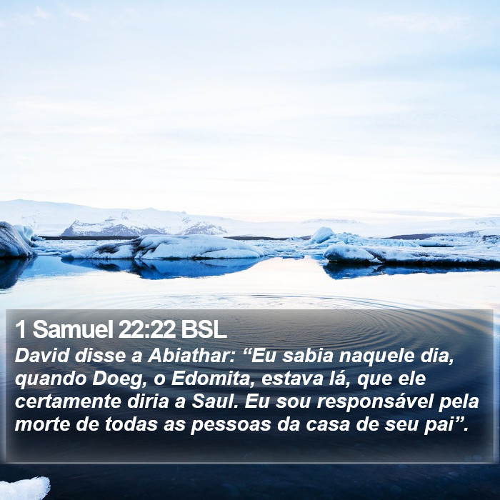 1 Samuel 22:22 BSL Bible Study