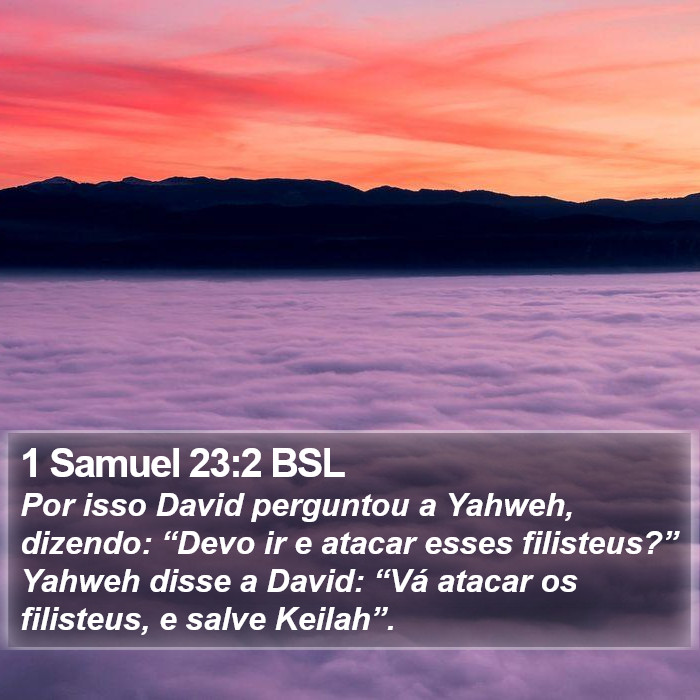 1 Samuel 23:2 BSL Bible Study