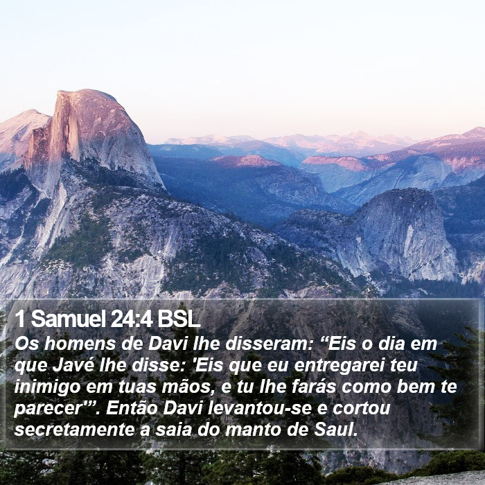 1 Samuel 24:4 BSL Bible Study