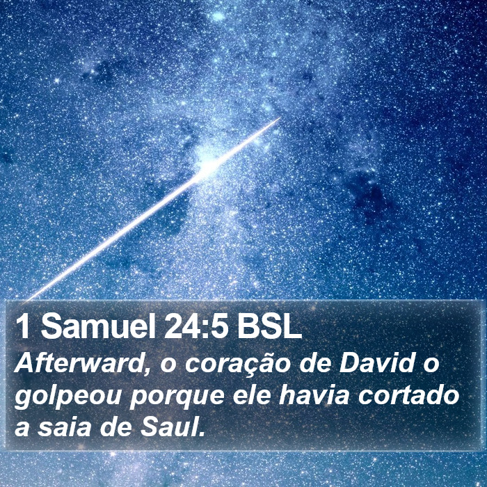 1 Samuel 24:5 BSL Bible Study