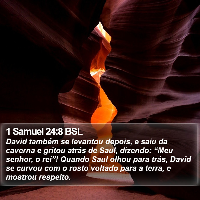 1 Samuel 24:8 BSL Bible Study