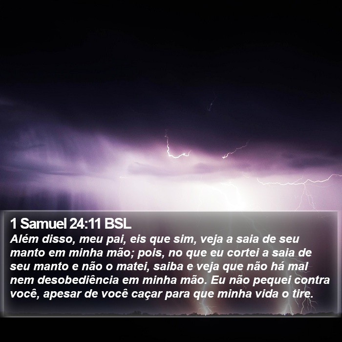 1 Samuel 24:11 BSL Bible Study