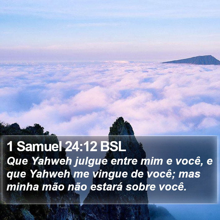 1 Samuel 24:12 BSL Bible Study